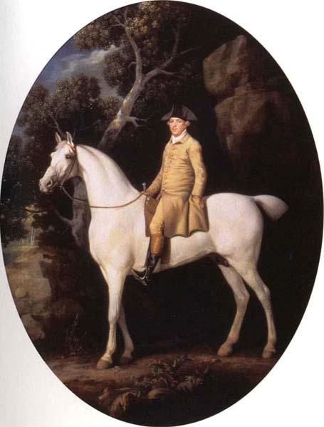 George Stubbs Self-Portrait on a White Hunter Sweden oil painting art